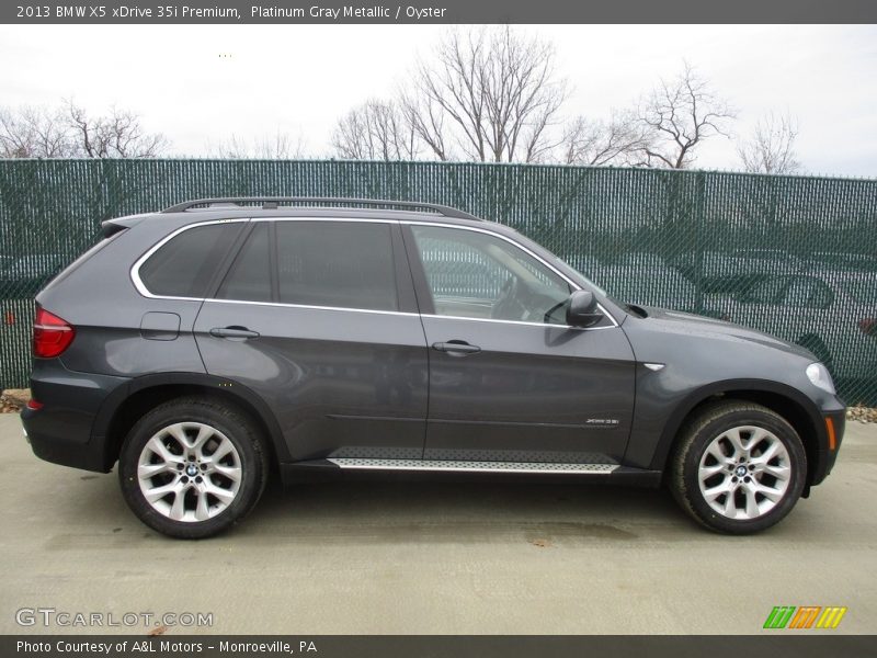 Platinum Gray Metallic / Oyster 2013 BMW X5 xDrive 35i Premium