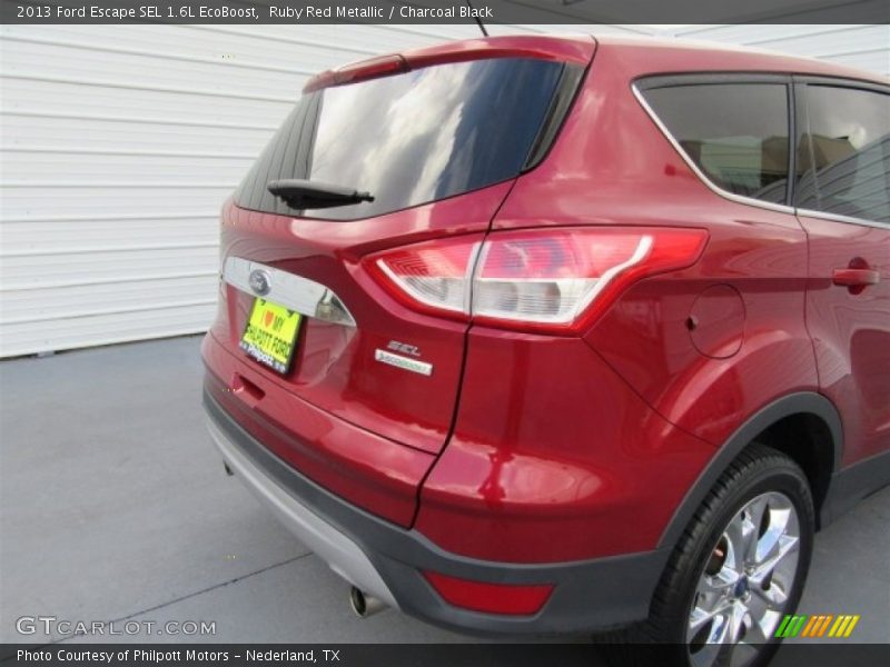 Ruby Red Metallic / Charcoal Black 2013 Ford Escape SEL 1.6L EcoBoost