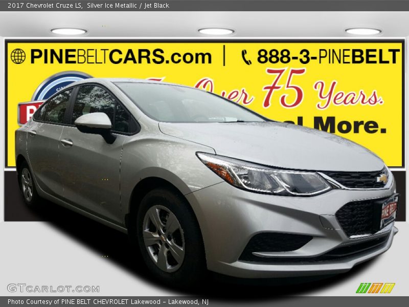 Silver Ice Metallic / Jet Black 2017 Chevrolet Cruze LS