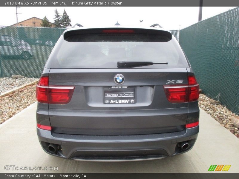 Platinum Gray Metallic / Oyster 2013 BMW X5 xDrive 35i Premium