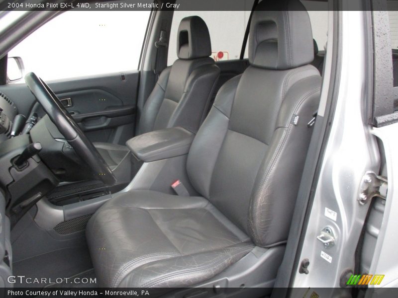 Starlight Silver Metallic / Gray 2004 Honda Pilot EX-L 4WD