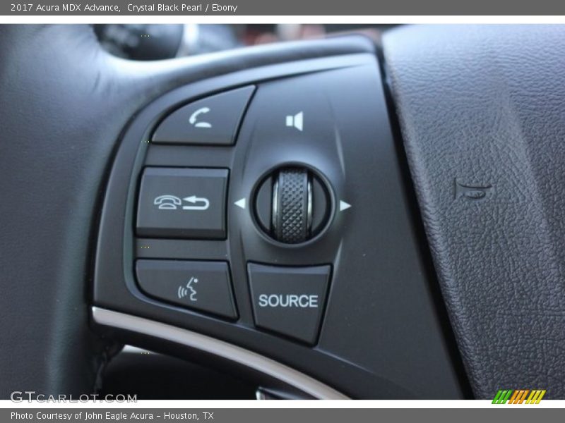 Crystal Black Pearl / Ebony 2017 Acura MDX Advance