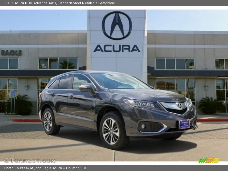 Modern Steel Metallic / Graystone 2017 Acura RDX Advance AWD