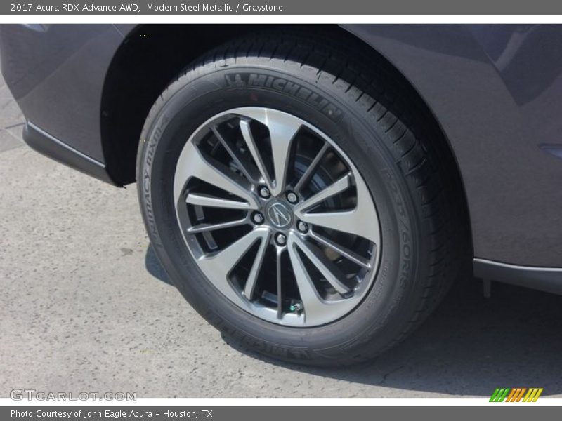 Modern Steel Metallic / Graystone 2017 Acura RDX Advance AWD