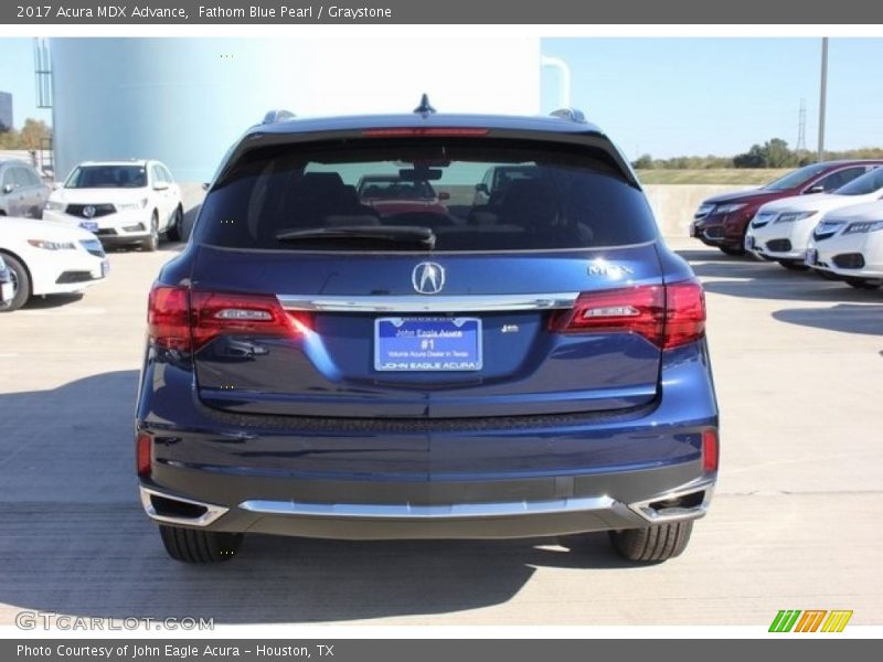 Fathom Blue Pearl / Graystone 2017 Acura MDX Advance