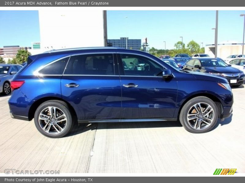 Fathom Blue Pearl / Graystone 2017 Acura MDX Advance