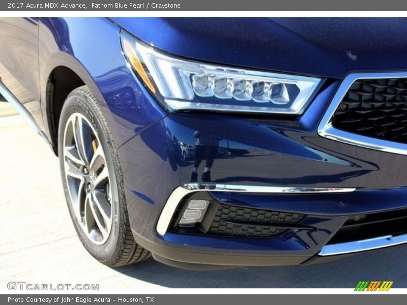 Fathom Blue Pearl / Graystone 2017 Acura MDX Advance