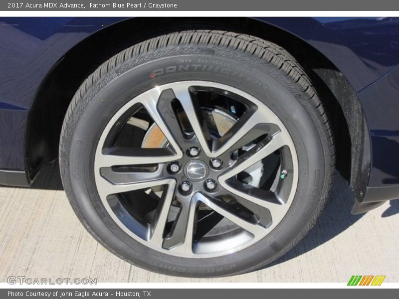 Fathom Blue Pearl / Graystone 2017 Acura MDX Advance