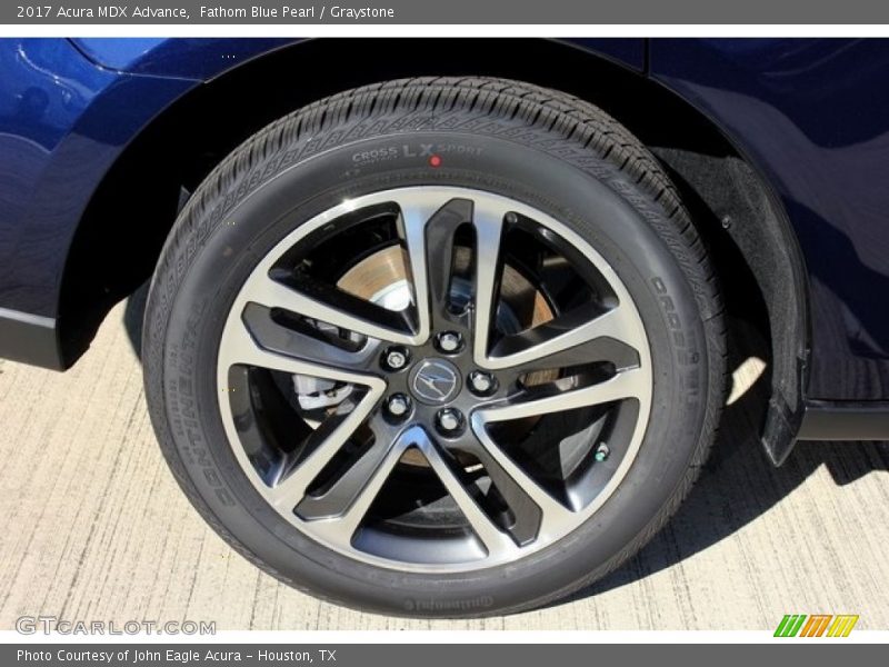 Fathom Blue Pearl / Graystone 2017 Acura MDX Advance