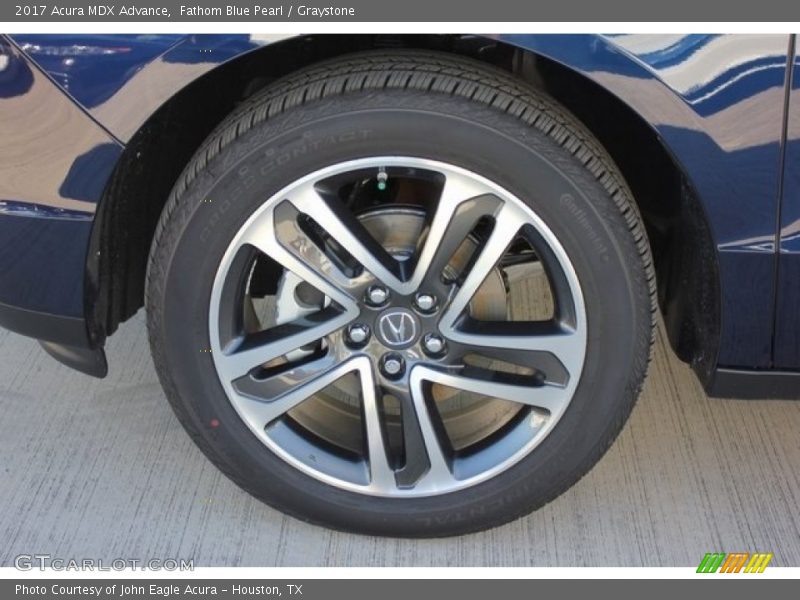 Fathom Blue Pearl / Graystone 2017 Acura MDX Advance