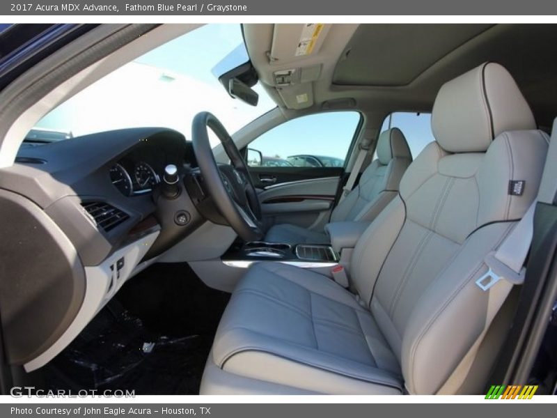 Fathom Blue Pearl / Graystone 2017 Acura MDX Advance