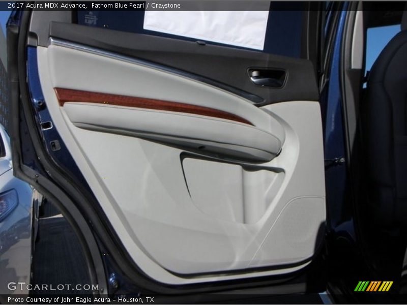 Fathom Blue Pearl / Graystone 2017 Acura MDX Advance