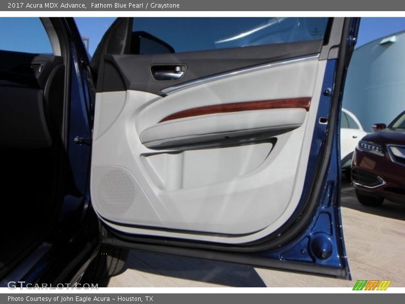Fathom Blue Pearl / Graystone 2017 Acura MDX Advance