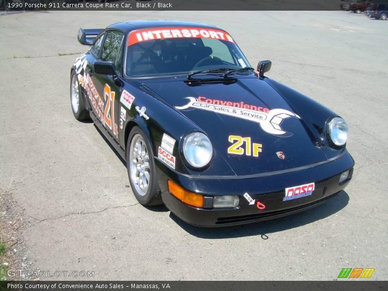 Black / Black 1990 Porsche 911 Carrera Coupe Race Car