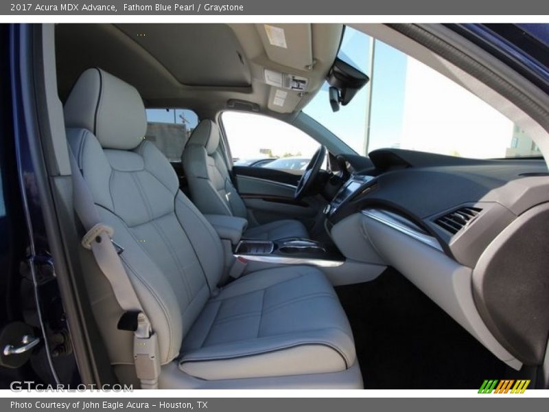 Fathom Blue Pearl / Graystone 2017 Acura MDX Advance