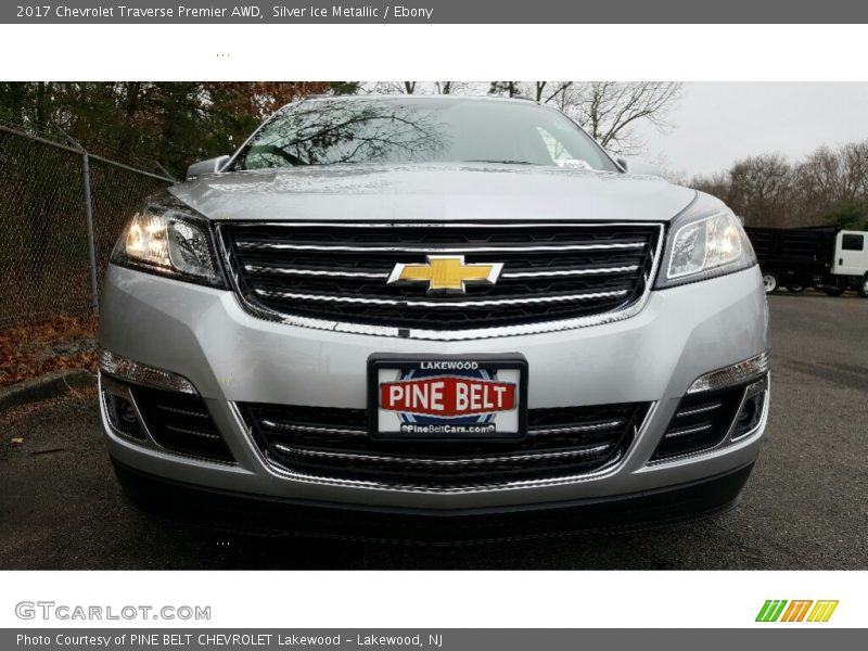 Silver Ice Metallic / Ebony 2017 Chevrolet Traverse Premier AWD