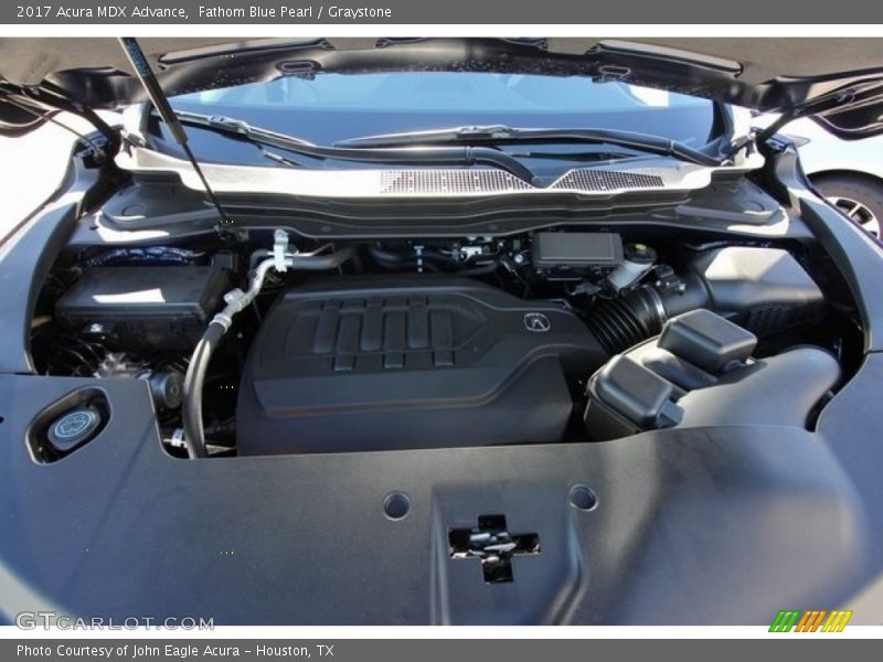 Fathom Blue Pearl / Graystone 2017 Acura MDX Advance