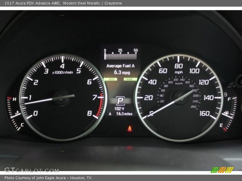 Modern Steel Metallic / Graystone 2017 Acura RDX Advance AWD