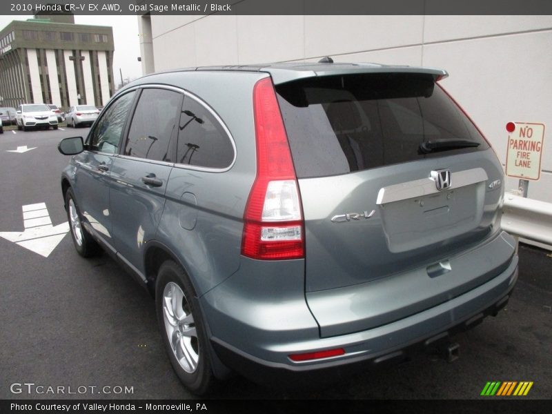 Opal Sage Metallic / Black 2010 Honda CR-V EX AWD