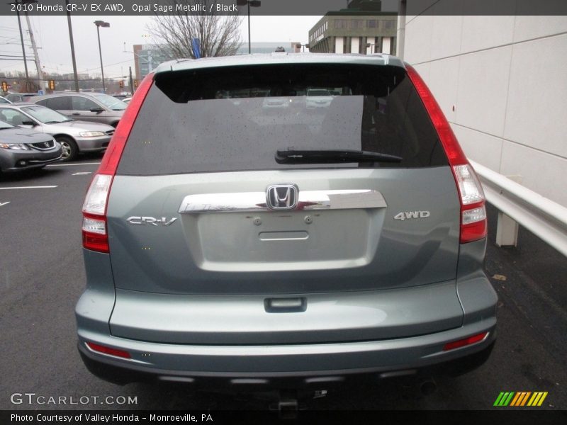 Opal Sage Metallic / Black 2010 Honda CR-V EX AWD