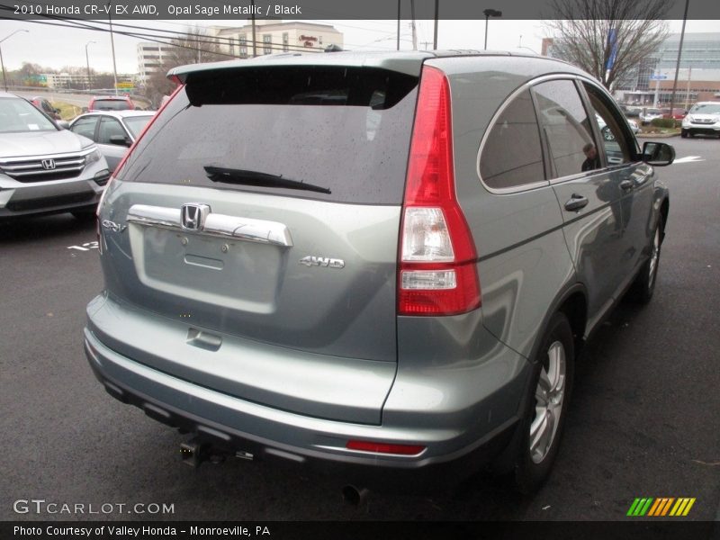 Opal Sage Metallic / Black 2010 Honda CR-V EX AWD