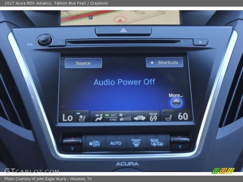 Fathom Blue Pearl / Graystone 2017 Acura MDX Advance