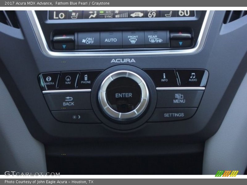 Fathom Blue Pearl / Graystone 2017 Acura MDX Advance