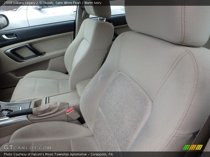 Satin White Pearl / Warm Ivory 2008 Subaru Legacy 2.5i Sedan