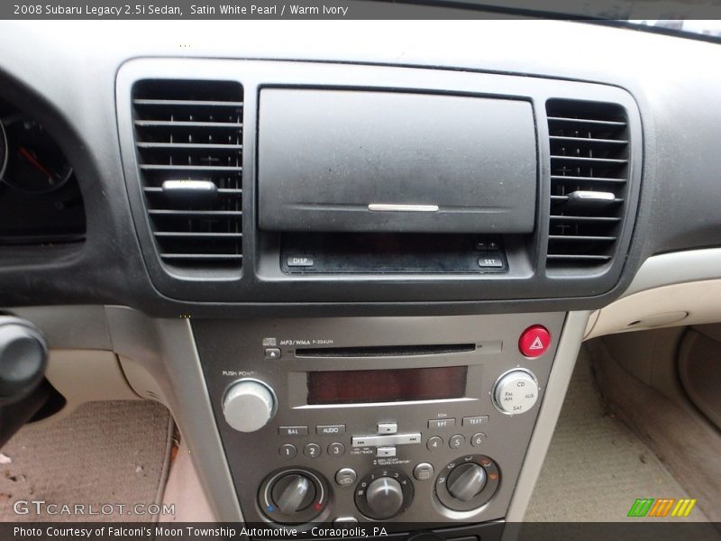 Satin White Pearl / Warm Ivory 2008 Subaru Legacy 2.5i Sedan