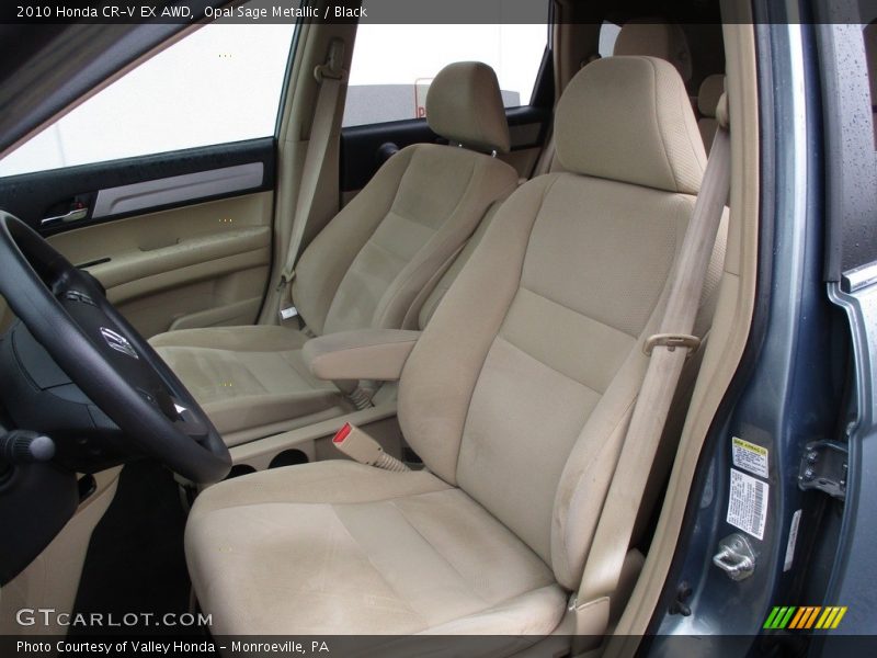 Opal Sage Metallic / Black 2010 Honda CR-V EX AWD