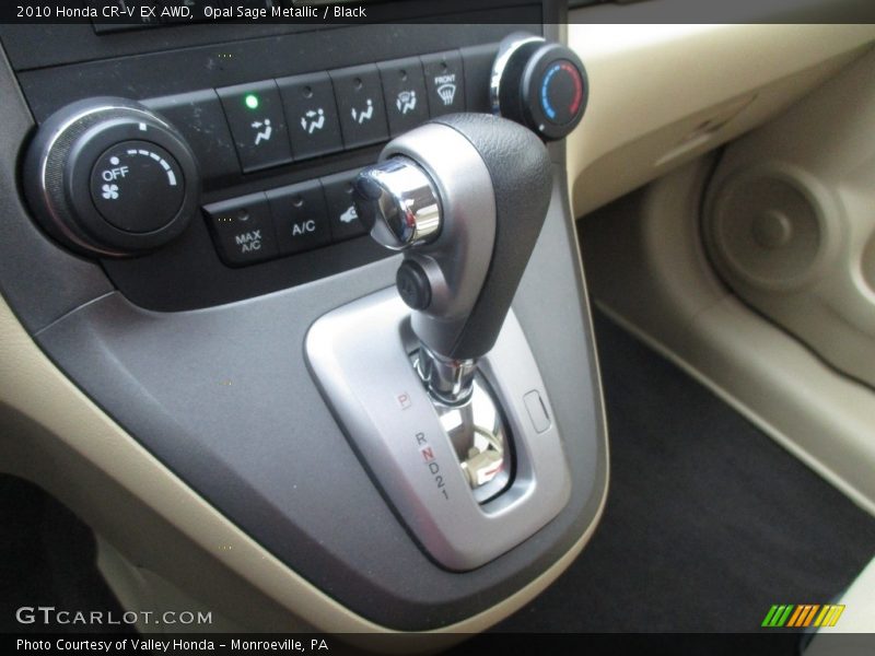 Opal Sage Metallic / Black 2010 Honda CR-V EX AWD