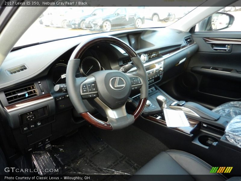 Nebula Gray Pearl / Black 2017 Lexus ES 350