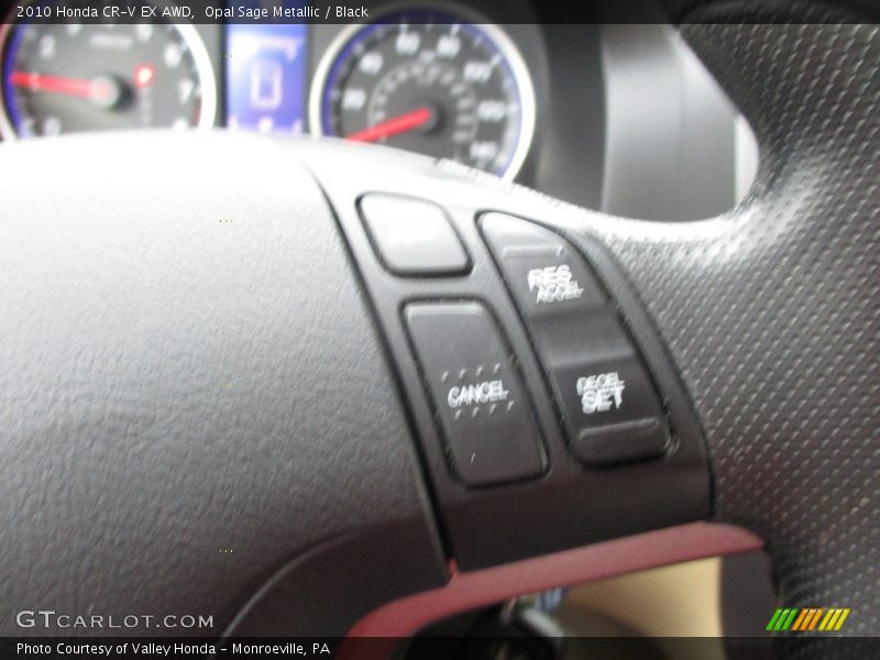 Opal Sage Metallic / Black 2010 Honda CR-V EX AWD