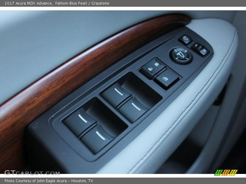 Fathom Blue Pearl / Graystone 2017 Acura MDX Advance