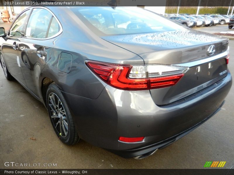 Nebula Gray Pearl / Black 2017 Lexus ES 350