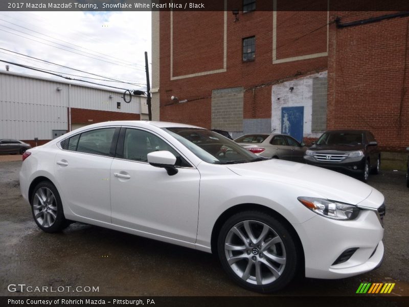 Snowflake White Pearl Mica / Black 2017 Mazda Mazda6 Touring