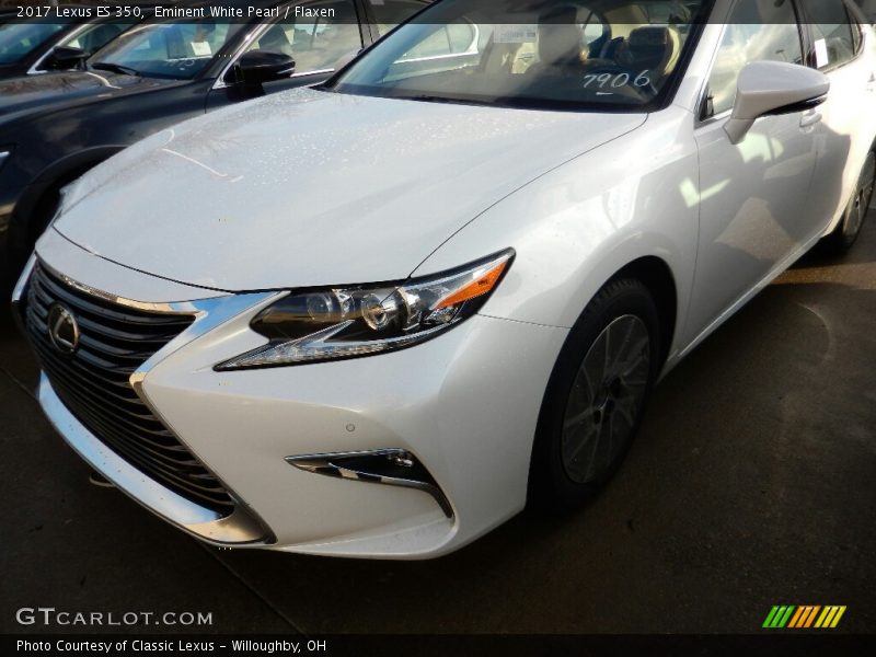 Eminent White Pearl / Flaxen 2017 Lexus ES 350