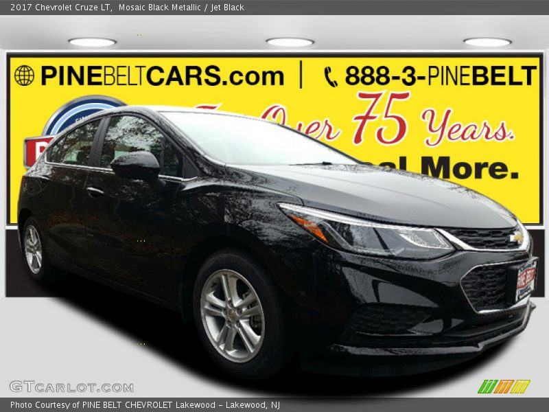 Mosaic Black Metallic / Jet Black 2017 Chevrolet Cruze LT