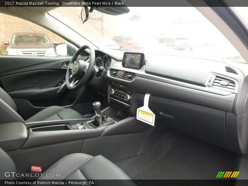 Snowflake White Pearl Mica / Black 2017 Mazda Mazda6 Touring