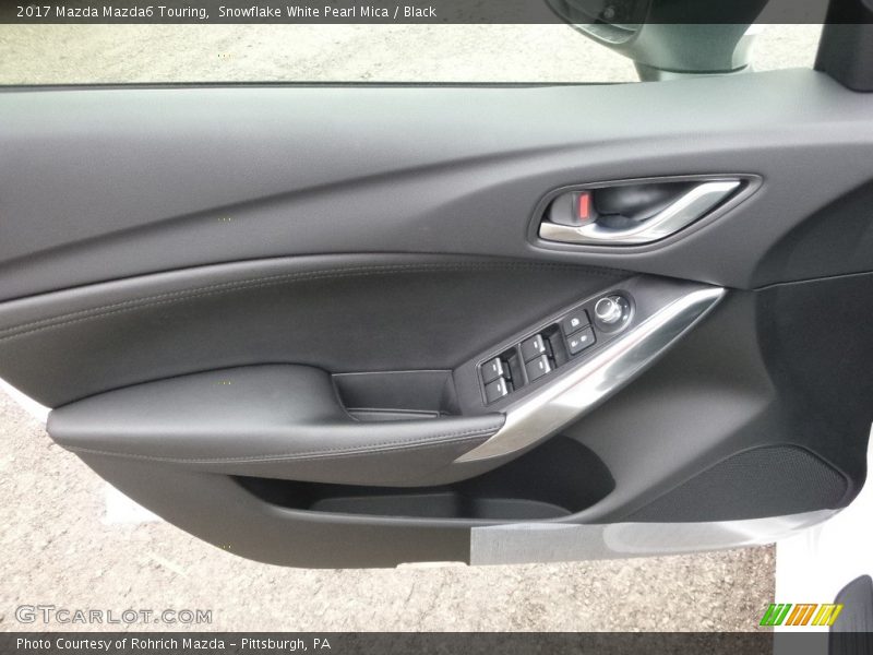Snowflake White Pearl Mica / Black 2017 Mazda Mazda6 Touring