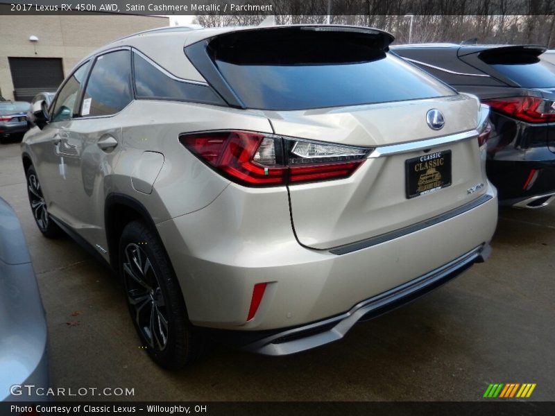 Satin Cashmere Metallic / Parchment 2017 Lexus RX 450h AWD