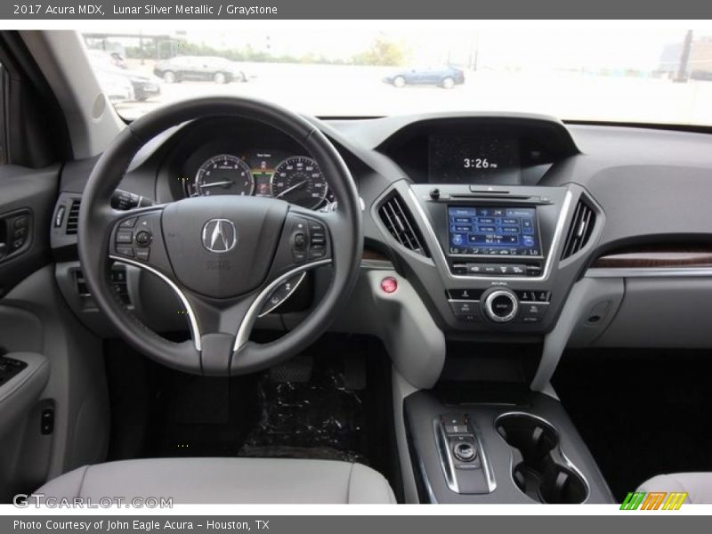 Lunar Silver Metallic / Graystone 2017 Acura MDX