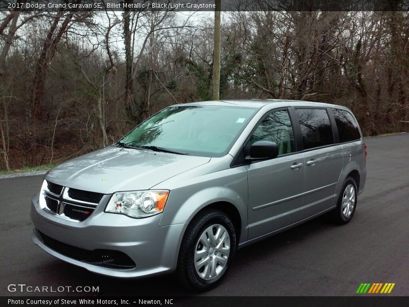 Billet Metallic / Black/Light Graystone 2017 Dodge Grand Caravan SE