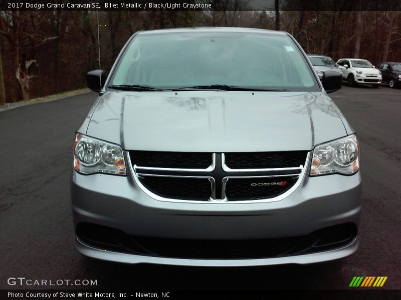 Billet Metallic / Black/Light Graystone 2017 Dodge Grand Caravan SE