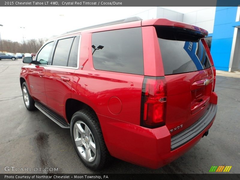 Crystal Red Tintcoat / Cocoa/Dune 2015 Chevrolet Tahoe LT 4WD