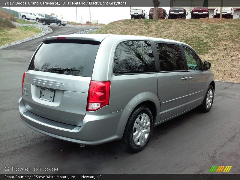 Billet Metallic / Black/Light Graystone 2017 Dodge Grand Caravan SE