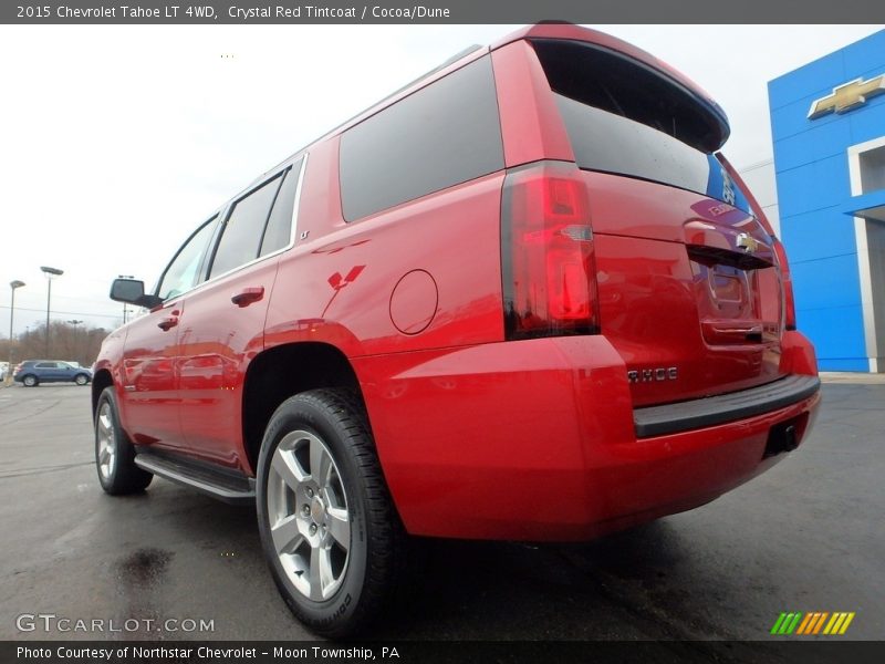Crystal Red Tintcoat / Cocoa/Dune 2015 Chevrolet Tahoe LT 4WD