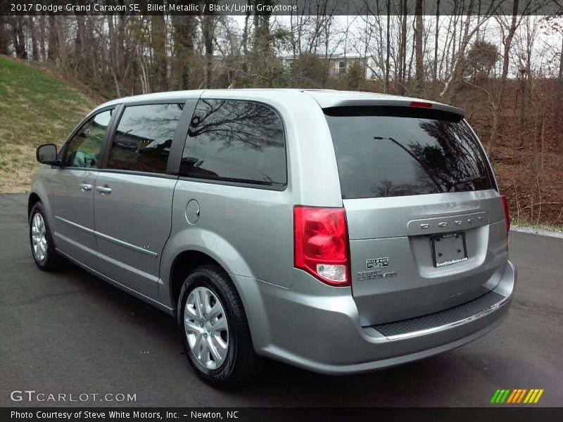 Billet Metallic / Black/Light Graystone 2017 Dodge Grand Caravan SE
