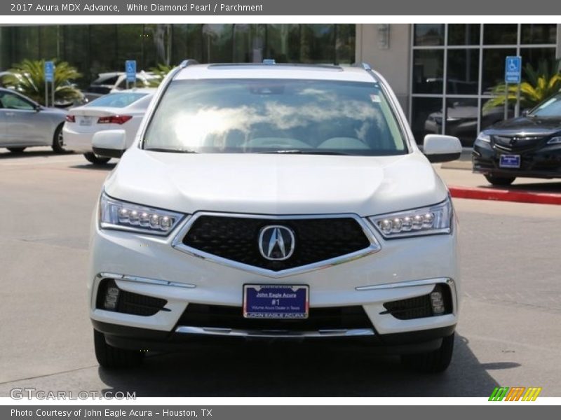 White Diamond Pearl / Parchment 2017 Acura MDX Advance