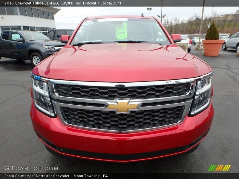 Crystal Red Tintcoat / Cocoa/Dune 2015 Chevrolet Tahoe LT 4WD